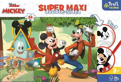 Obrázek produktu pro Trefl Puzzle Mickeyho klubík super maxi 24 dílků - oboustranné