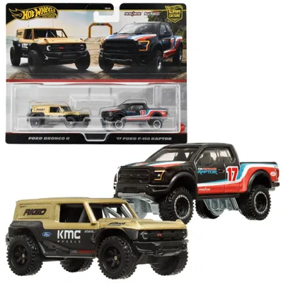 Obrázek produktu pro Hot Wheels HRR77, Sada vozidel, 3 rok/roky, Kov, Plast, Vícebarevný