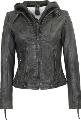 Produktbild von Mauritius Lederjacke Damen Cacey LEGV anthrazit Basics 100% Leder 4XL