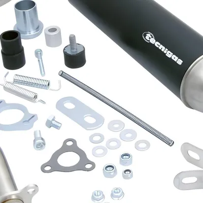 Produktbild von Tecnigas Auspuff E-NOX Steel mit Zulassung kompatibel mit Derbi Senda -1999