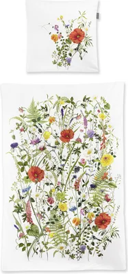 Produktbild von Irisette Bettwäsche Garnitur Mako-Satin multi Wave 155x220+80x80, 2-teilig, Reißverschluss, waschbar 60°C, trocknergeeignet, bügelleicht