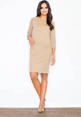 Productafbeelding van Figl dames mini-jurk Gynenesse M205, beige, maat S