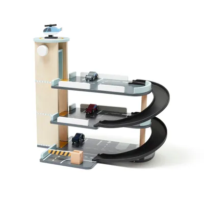 Produktbild von Kids Concept Parkhaus 3-stöckig Aiden, Holz-Spielzeugfiguren & -Spielwelten