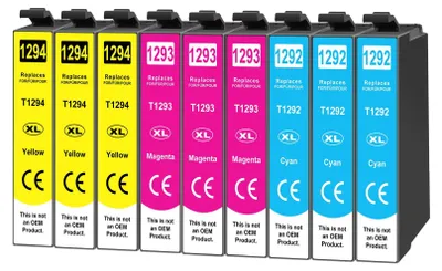 Image de 9 cartouches T129 pour imprimantes Epson Stylus