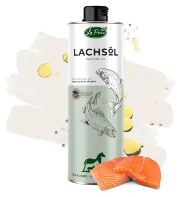 Produktbild von LaPura Lachsöl für Hunde, Katzen und Pferde 1.000 ml