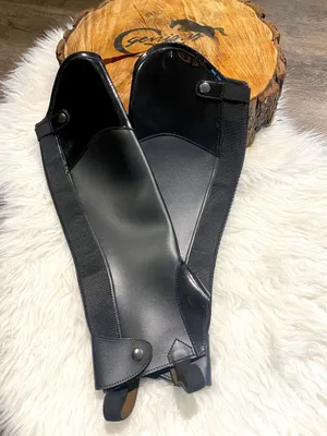 Produktbild von Harrys Horse Chaps schwarz mit Lack, size:XL