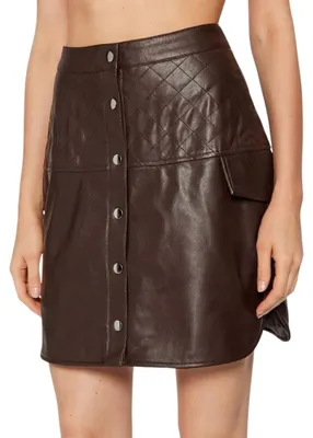 Immagine prodotto di Gonna in ecopelle marrone Loving di Vero Moda da donna, taglia S