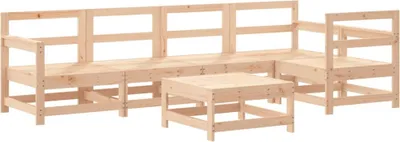 Produktbild von vidaXL 6-tlg. Garten-Lounge-Set Massivholz Kiefer