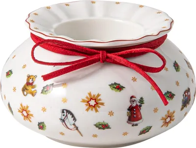 Produktbild von Villeroy & Boch Toy's Delight Decoration Teelichthalter Dose 10 x 6 cm rot,weiß 1486593982 4003686392823