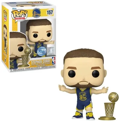 Produktbild von Funko Pop! NBA: Golden State Warriors - Stephen Curry (Throwback) (Special Edition) #157 Figurine