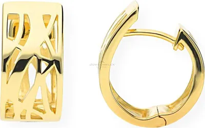 Produktbild von JuwelmaLux Creolen 925 Silber Gold plattiert JL20-06-0290