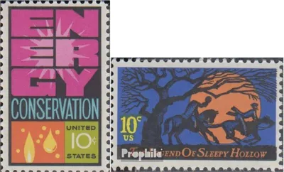 Produktbild von Briefmarken USA 1974 Mi 1156,1158 (kompl.Ausg.) postfrisch Weltenergiekonferenz