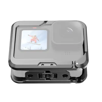 Zdjęcie produktu dla Metalowa obudowa ochronna na kamerę akcji z mocowaniem na zimną stopkę i akcesoriami do GoPro Hero 12/11/10/9