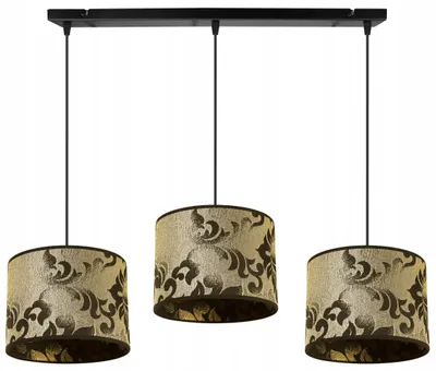 Immagine prodotto di Lampada a sospensione, lampadario, paralume, motivo dorato