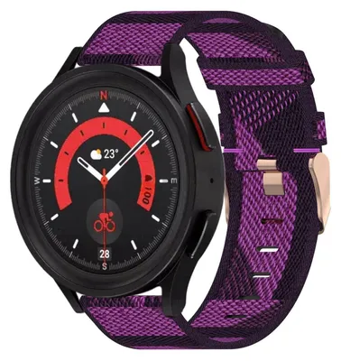 Produktbild von Für Samsung Galaxy Watch FE 6 5 4 Normal Pro Classic alle Größen Gewebtes Nylon Band