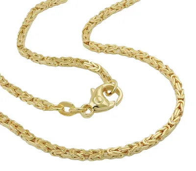 Produktbild von 1,8mm Armband Armkette Königskette Armschmuck vierkantig 585 Gold Gelbgold 18,5cm