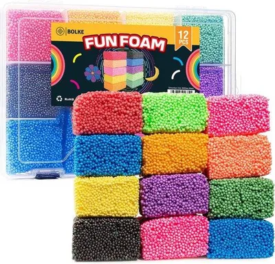 Produktbild von BOLKE Fun Foam Knetmasse - 12 Farben in Aufbewahrungsbox
