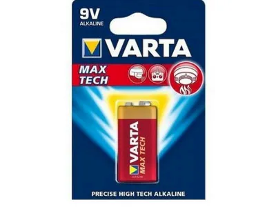Obrázok produktu pre Jednorazová alkalická batéria Varta 9V
