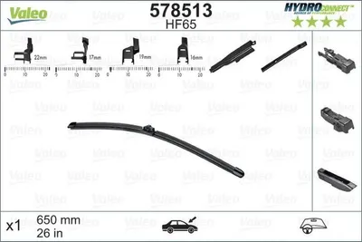 Zdjęcie produktu dla Pióro Wycieraczki 650Mm Hf65 Hydroconnect Przód