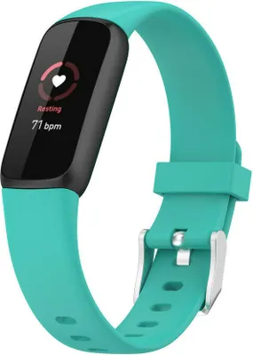 Produktbild von Strap-it Fitbit Luxe Silikonarmband (Aqua) - Große: M/L