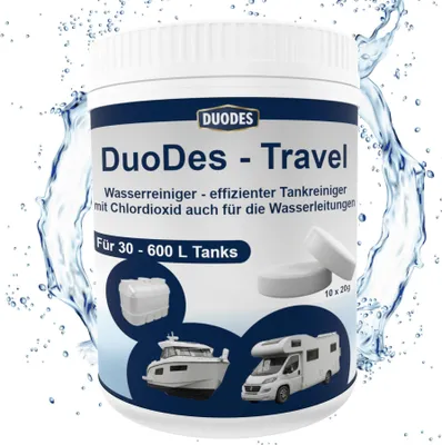 Produktbild von DuoDes Travel zur Wassertankdesinfektion 10 x 20g