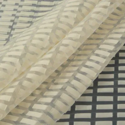 Produktbild von Rasch Organza Stores Gardinenstoff Rechtecke creme