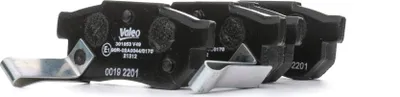Produktbild von VALEO Bremsbeläge Satz Hinten für HONDA Jazz II Schrägheck (GD, GE3, GE2) 301053