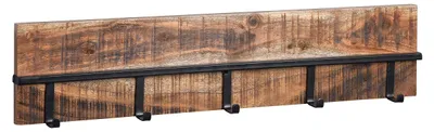 Immagine prodotto di Appendiabiti da parete in legno di mango con 4 ganci, ideale per l'ingresso o la cucina