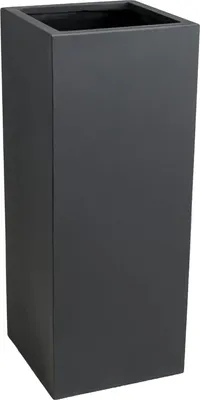 Produktbild von VIVANNO Pflanzkübel Fiberglas BLOCK Säule, Anthrazit matt - 30x30x75 cm