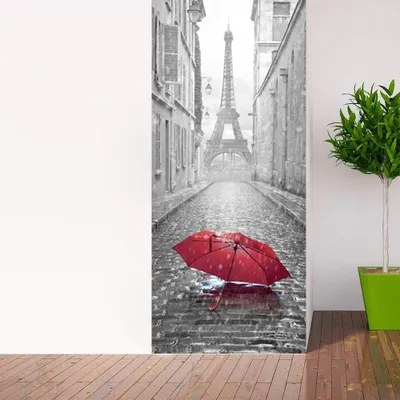 Imagen del producto de Solidchoice - Vinilo decorativo 3D para puertas, diseño de París, 204 x 83 cm