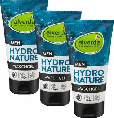 Produktbild von 3 x alverde MEN - Waschgel Hydro Nature (3 x 150ml)