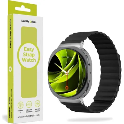 Zdjęcie produktu dla Mobile Origin MO-MGW8-BLK, Pasek, Smartwatch, Czarny, Samsung, Samsung Galaxy Watch 8, Silikon