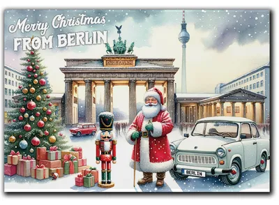 Produktbild von United1871 Berlin Souvenir Magnet für Kühlschrank und Metallflächen, Andenken und Berlin Geschenk, Deutschland Deko
