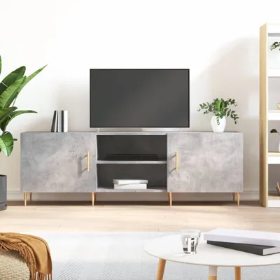 Produktbild von The Living Store TV-Schrank Betongrau 150x30x50 cm Holzwerkstoff