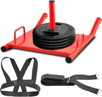 Productafbeelding van Famanu fitnessharnas voor krachttraining - rood