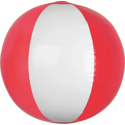 Produktbild von Strandball / Wasserball / Farbe: weiß-transparent rot