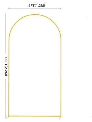 Obrázok produktu pre Kovová svadobná oblúka – dekoratívny pozadie 1,2 x 2,2 m – stabilná konštrukcia – oblúka s balónmi a kvetinovými dekoráciami – pozadie pre svadbu a oslavu