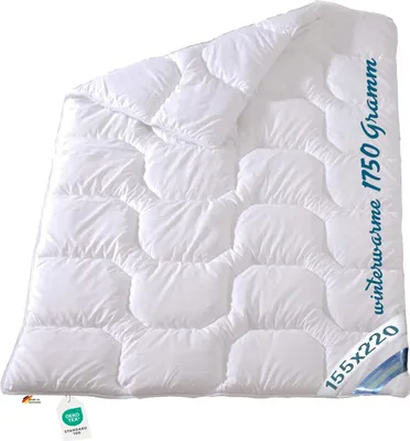 Produktbild von Extra warme Winter Bettdecke Duo Steppbett Baumwollbezug 155x220 95°