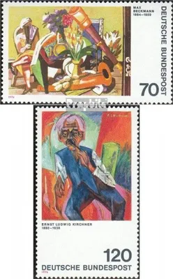 Produktbild von Briefmarken BRD (BR.Deutschland) 1974 Mi 822-823 (kompl.Ausgabe) postfrisch Deutscher Expressionismus (III)