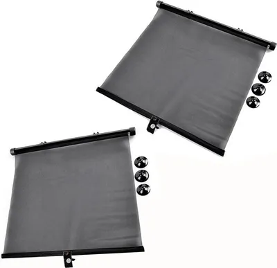 Image de IWH 019212 IWH Store pare-soleil pour voiture, noir, lot de 2