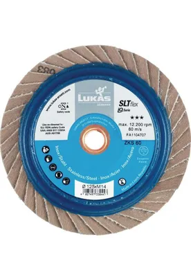Immagine prodotto di Disco lamellare SLT flex Ø 115 mm Grana 40 piatto INOX, acciaio Corindone zirconio speciale