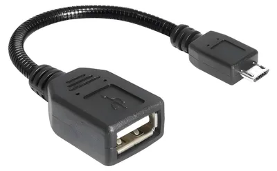 Produktbild von Delock - USB-Kabel - USB (W) zu Micro-USB Typ B (M) - USB 2.0 OTG - 18 cm - Schwarz