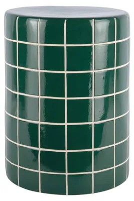 Produktbild von Leitmotiv - Beistelltisch Retro Tiles High - Grün - Ø33cm