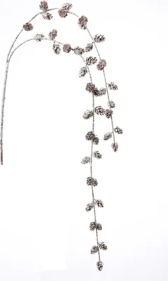 Produktbild von Kunstblume Zapfenzweig beschneit (93cm)