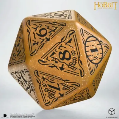 Produktbild von Q-Workshop Solaria TCG Jumbo Die The Hobbit Spindown D20
