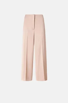 Produktbild von PINKO Palazzo-Hose aus Satin, Limoncello-Beige