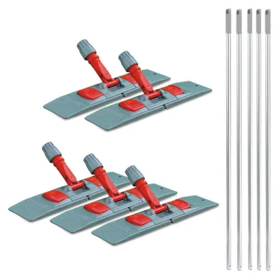 Produktbild von 5 x Klapphalter mit Stiel für Wischmopp 40 cm