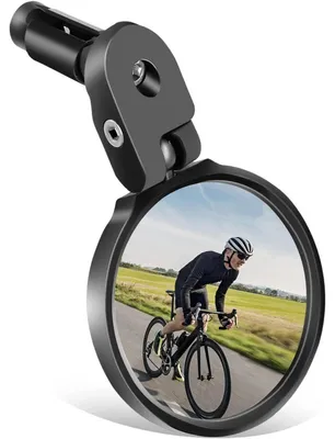 Produktbild von Fahrradspiegel für Lenker E-bike 360° schwenkbarer Rückspiegel 17,4–22 mm Konvexer Spiegel für Elektrofahrräder ({1