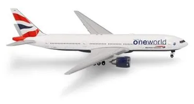 Produktbild von Herpa 539135 - 1/500 British Airways Boeing 777-200 "oneworld" – G-YMMU - Neu