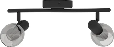 Produktbild von EGLO Pollica, Strahler Oberflächenbeleuchtung, E14, 2 Glühbirne(n), 220-240 V, Schwarz, Transparent